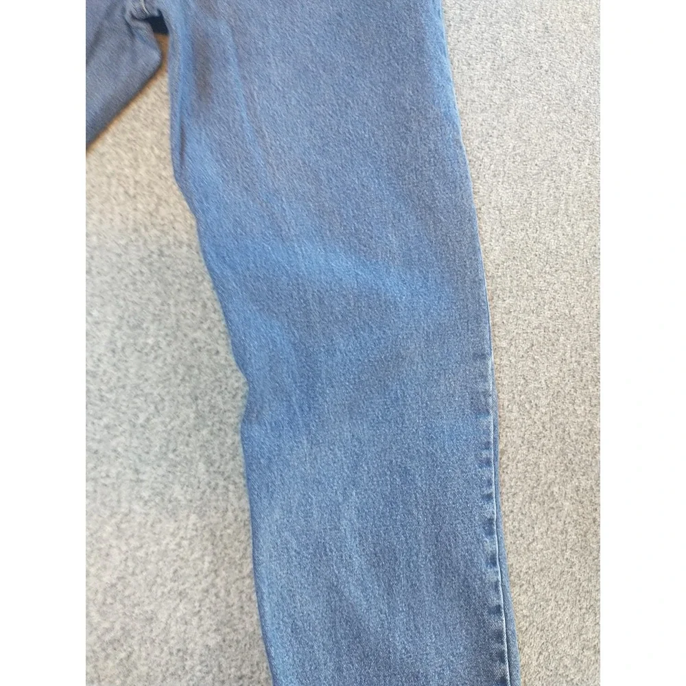 Mens Medium Wash Straight Leg Denim Jeans 100% Cotton 32x31 976T1DR